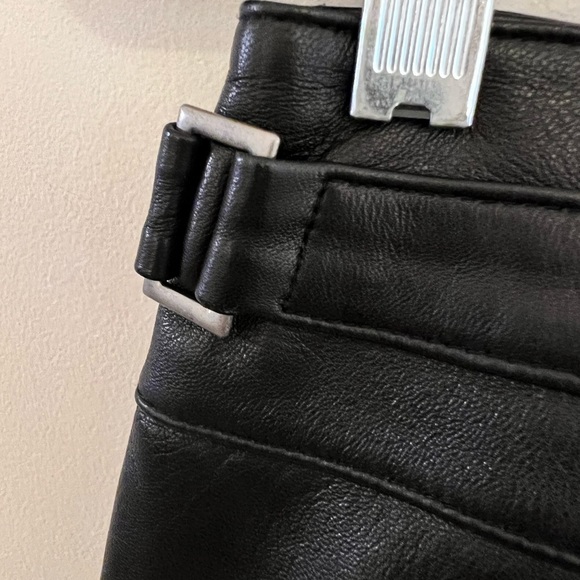 Valerie black 100% leather skirt - Picture 5 of 6